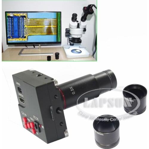 14.0MP HD HDMI USB Digital Eyepiece Camera Photo & Video Recorder with Adapter for Monocular / Stereo Binocular Zoom Microscope