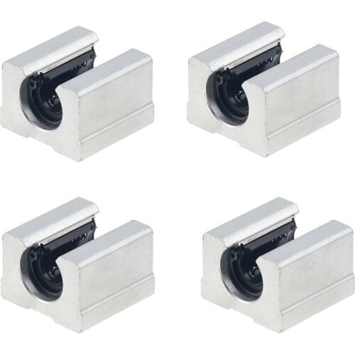 4pcs/lot SBR16UU SBR12UU SBR13UU SBR20UU Linear Ball Bearing Block CNC Router SBR12 SBR16 SBR20 linear guide 3D
