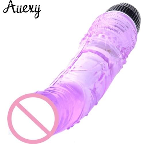 AUEXY Crystal Dildo Big Jelly Dildo Transparent Large Penis Masturbation Vibrator Adult Sex Toys Sex Products for Women