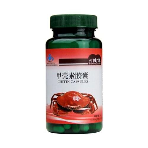 Chitin Chitosan Capsule Super Fat Blocker Lower Cholesterol Immunomodulatory Healthy Digestive Tract