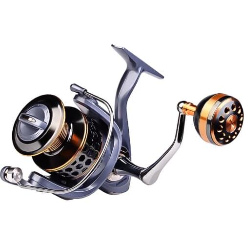 Fishing Reel Full Metal Spool Spinning Wheel 11-21KG Max Drag CNC Metal Handle Saltwater Freshwater Carp Reel 2000-7000 Series