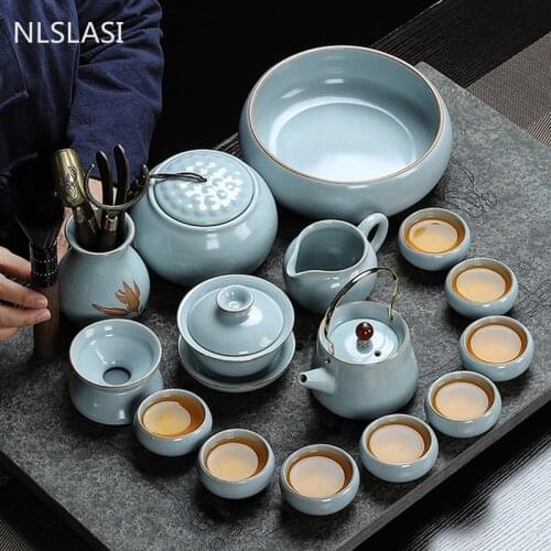New style Ceramics Travel tea set 1 Pot 2 Cup teapot teacup personal office travel portable Teaware Household wine set