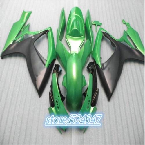 Motorcycle Fairings Kit Fit For gsxr600/750 2006-2007 Bodywork Set High Quality Injection New Black Green