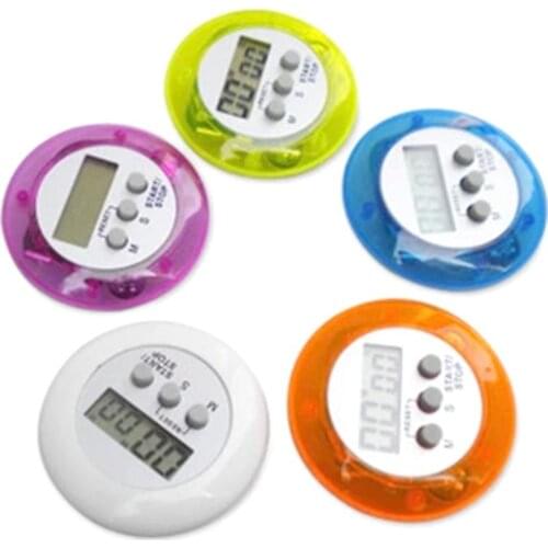 Round Magnetic Kitchen Countdown Cooking Alarm TimerBack Stand LCD Digital Kitchen Accessories Kitchen Gadgets