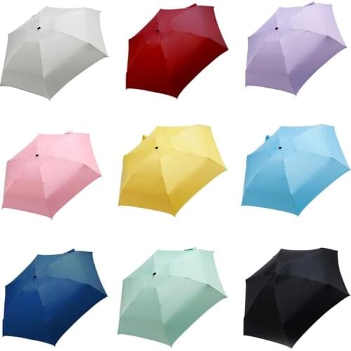 Mini Pocket Umbrella Compact Design for Travel Anti UV Sun Rain Umbrellas 5 Fold
