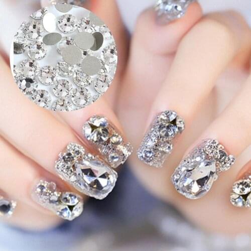 Fashion Mini Glossy Rhinestones Nail Art Tips Decor Manicure Pedicure DIY Tool
