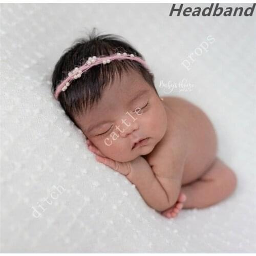 Mohair plastic bead headband Newborn Photography Props