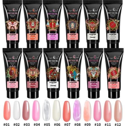 Nail Gel Kit 15ml Quick Building Set Poligel poly Extend glue