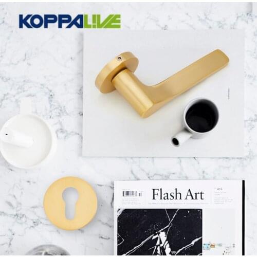 New Design Elegant Brass Door Lock Modern Style Lever door Handle Hardware
