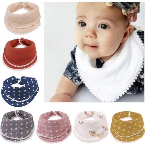Baby Feeding Bibs Newborn Burp Cloth Bandana Gifts Soft Gauze Saliva Towel Toddler Scarf