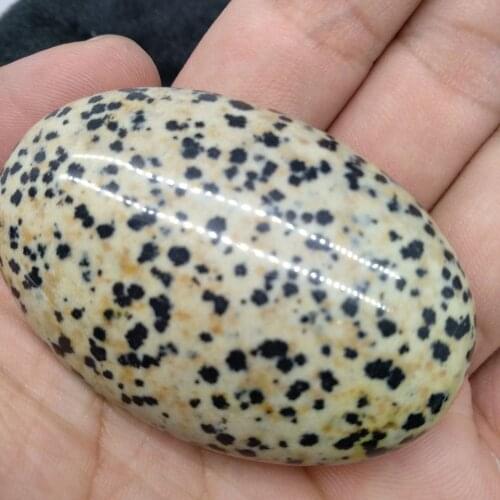 Natural Spotted Cobblestone Tumbled Palm Stone Crystal Massage Healing Reiki
