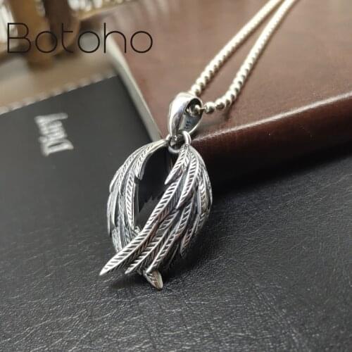 New real solid s925 sterling silver jewelry angel devil wings, dark,, street hip hop men and women pendants no necklac