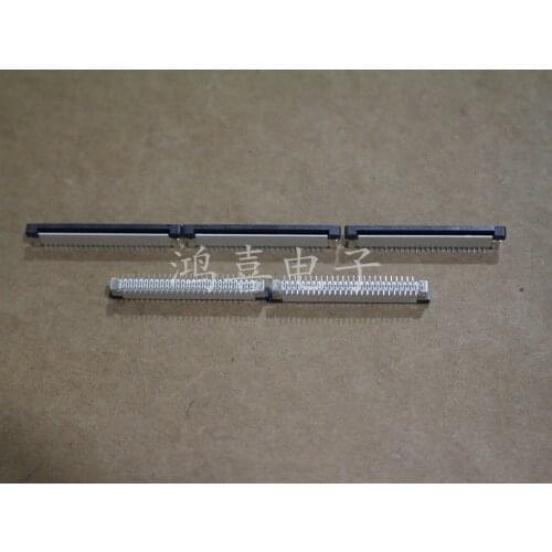 WZSM New FFC FPC connector 0.5mm pitch 50pin 50 pin FFC FPC connector socket Cross pin Free Shipping