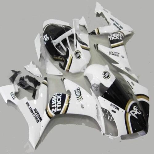 ABS Plastic fairing for YZFR1 2004 2005 2006 black YZF R1 04 05 06 motorcycle panels Body Kit White black