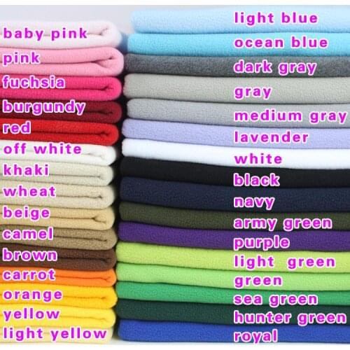 Polyester Polar Fleece Fabric anti-pilling one-side Fleece Fabric Lining Cloth Handmade Fabric 60" BY THE YARD FREE SHIPPING