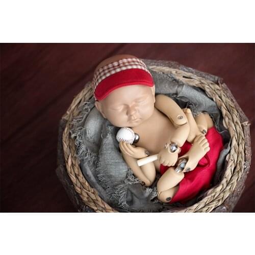 Jane Z Ann Baby photo shoot props sports little ornaments newborn baseball table tennis basketball costume studio accessories