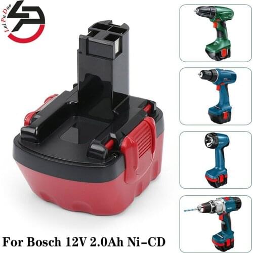 For BOSCH 12V 2.0AH Replacement tool battery For BOSCH GSR AHS GSB GSR PSR 12 12VE BAT043 BAT045 BAT046 BAT049 BAT139 2607335273