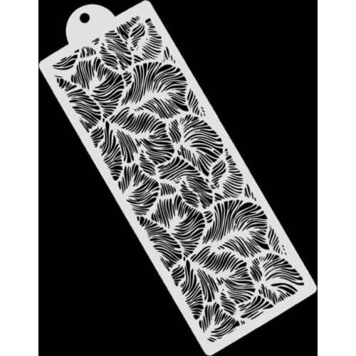 Stencil Flower Leaf Texture Decor DIY Wall Layering Painting Template Scrapbooking Embossing Album Supplies 42CM