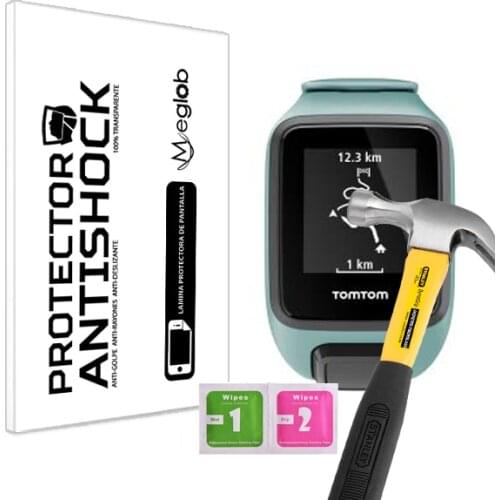 Screen protector Anti-Shock Anti-scratch Anti-Shatter compatible with TomTom Spark 3