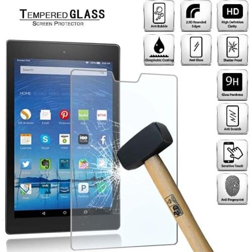 Tablet Tempered Glass Screen Protector Cover for Amazon Fire HD 8 (2015) Tablet Computer Tempered Film Explosion-Proof