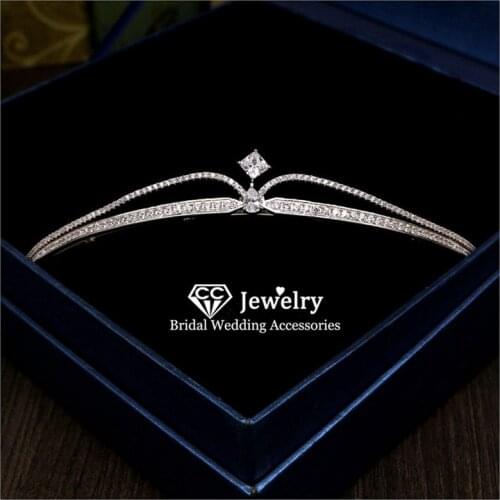 CC Tiaras and Crowns for Women Wedding Hair Accessories Bridal Engagement Princess Crown Party Hairband Crystal Headwear HG742