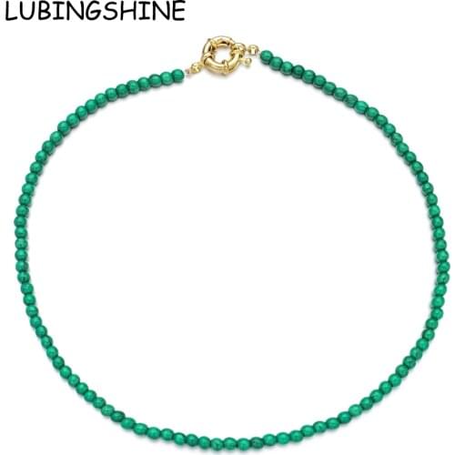 Women Colorful Natural Stone Seed Beads Cahin Necklace Fashion Metal Buckle Choker Necklace for Wedding Party Jewelry