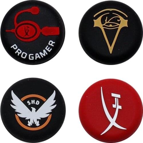 2PCS Thumb Stick Grip Caps For PS4/PS3/xbox360/Switch Pro Silicone Analog Thumbstick Grips Game Accessories for Play Station 4