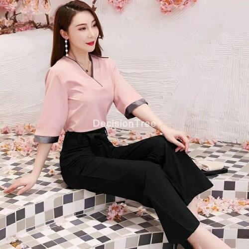 2021 beauty salon spa female work clothing hotel reception work clothes spa uniform sauna foot bath uniforms salon uniforms