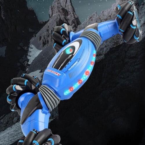 Remote Control Stunt Car Gesture Induction Twisting Off-Road Vehicle Light Music Drift Dancing Side Driving RC Toy Gift for Kids