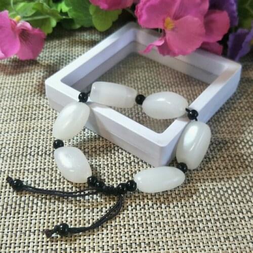 Natura Afghan Random Bead Jade Bracelet Jewelry Lucky Exorcise evil spirits Safety Amulet Jade Bracelet Fine Jewelry