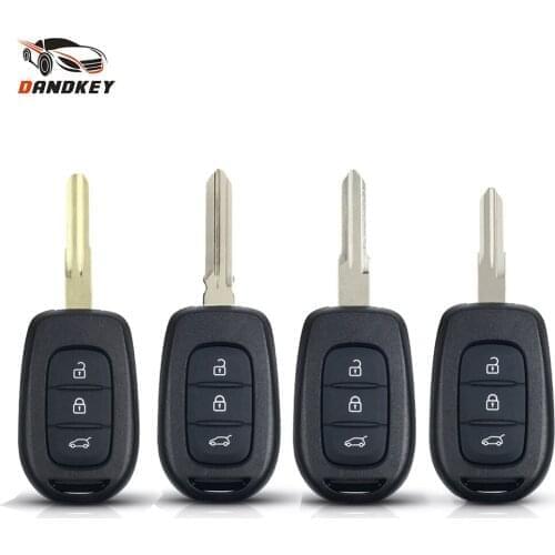 Dandkey 3 Buttons Remote Key Shell Replacement Car Key Fob Case Cover For Renault Duster Sandero Logan Clio Captur Laguna Scenic