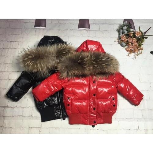 Child down suit girl 95cm-145cm 2019 winter down jacket childrens clothing girl down jackets child long thicken outerwear boy l