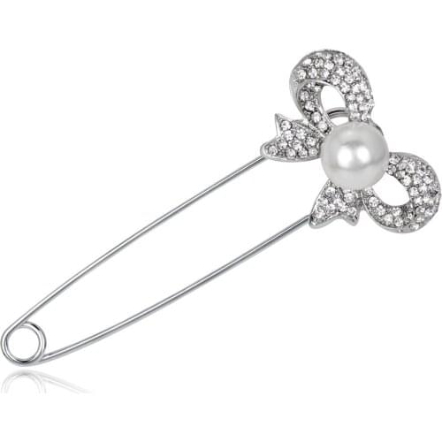 Crystal bow pin plum flower brooch female corsage, shawls chain.scarves buckle buckle manufacturer wholesale spot