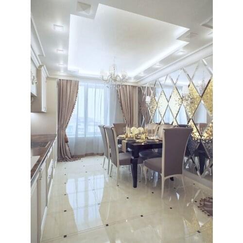 Customized Luxury Beveled Glass Mirror for Dinning room wall