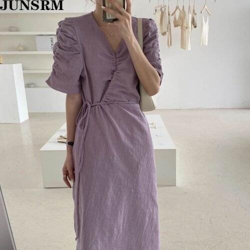 JUNSRM Short Sleeve Dresses