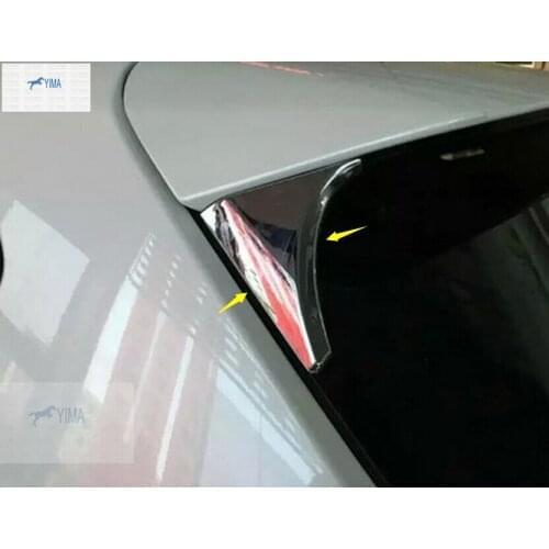 Lapetus ABS Rear Spoiler Wing Side Triangle Cover Trim Auto Styling 2 Pcs For Nissan Qashqai J11 2014 2015 2016 2017