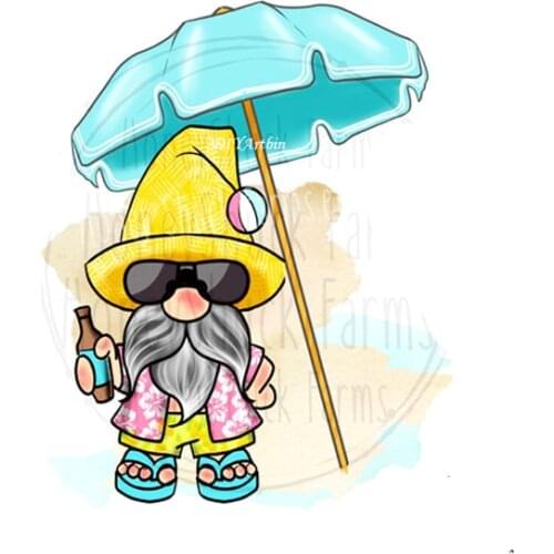 Gnome Summer Holiday 2021 New Metal Cutting Dies Stencils for DIY Scrapbooking Decorative Embossing DIY Paper Cards