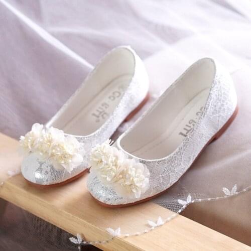 MRLOTUSNEE® Girls‘ Party shoes Flower Girl Shoes With Beading Flower Little Kids(3-9ys) Ballerina shoes 607-9