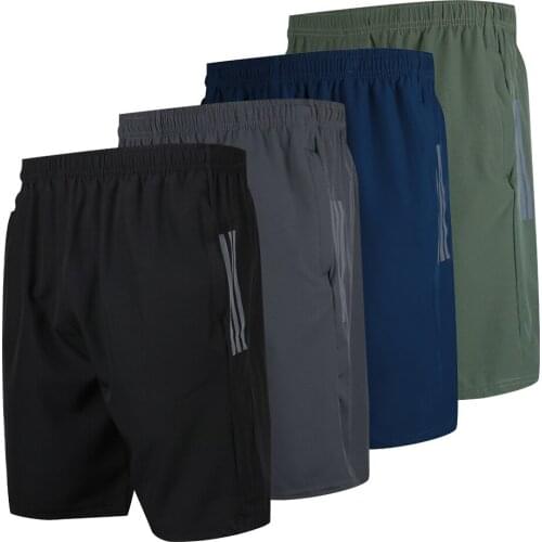 2021 New Summer Mens Sport Running Shorts Fitness Jogging Training Shorts Football Track and Field Quick dry Mens Shorts Black