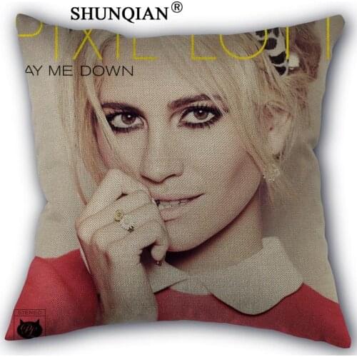 New Arrival Pixie Lott Custom cotton Pillowcases zipper Custom Pillow Case More Size Custom your image gift