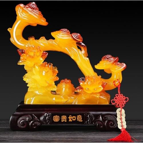 New Chinese Rich Jade Ruyi Home Living Room TV Wine Cabinet Bogu Frame Decoration New Home Housewarming Gift Ideas