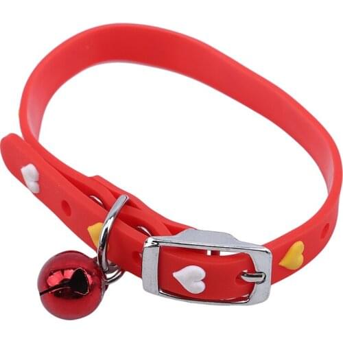 Pet Dog Collar With Bell Cat Collar Easy To Wear Adjustable Buckle Dog Collar Puppy And Cat Small Pet Prodcuts Necklace Collar