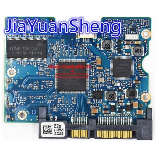 Hitachi hard disk circuit board / 110 0A90188 01 , 220 0A90188 01 / IC: 0A71261 / 0A71338 / HUA722010CLA330