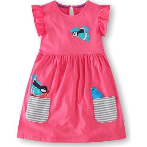 Baby Girls Dress Unicorn Party Brand Summer Floral Dresses for Children Clothing Vestidos Girl Princess Dress Kids Costumes