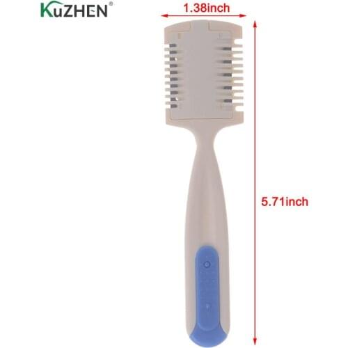Durable Beauty Hair Cutting Trimmer Razor Blade Comb Home Hairdresser Makeup Tools For Thinning Bangs Long Hair Cut Accessories