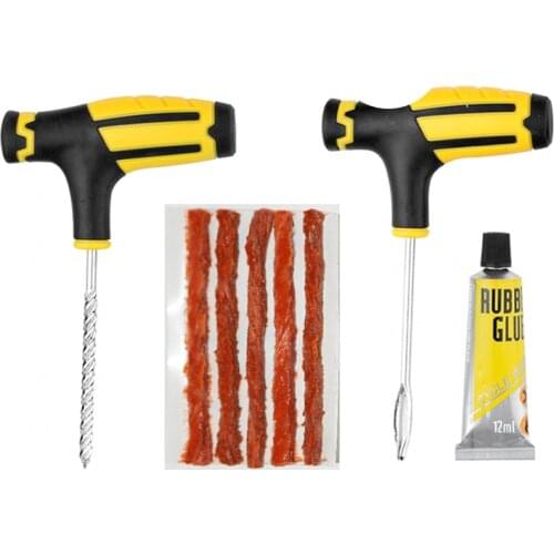 Professional Car Tire Repair Tool Tire Repairing Kit Studding Tools Auto Bike Tyre Cement Puncture Plug Garage Car Accessories