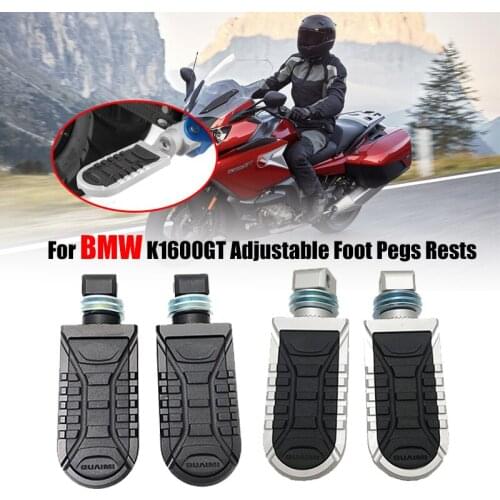 For BMW K1600GT K1600 GT K 1600GT 2010-2016 2012 2013 2014 2015 Motorcycle Adjustable Rear Footrests Passenger Foot Pegs Rests