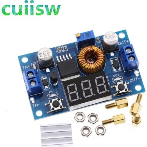 10PCS 5A 75W XL4015 DC-DC Converter Adjustable Step-Down Module 4.0-38V to 1.25V-36V DIY Adjustable Power Supply