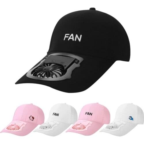 Sunscreen Fan Hat Summer Outdoor charging Sport Hats Sun Protection Cap With Solar Cool Cycling Climbing fishing Baseball Cap