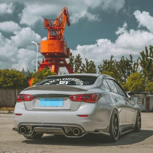For Nissan Infiniti Q50 Q50L 2014 15 16 17 18 19-2021 Spoiler High Quality ABS Material Car Rear Trunk Wing Accessories Body Kit